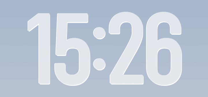 Widget iOS Clock